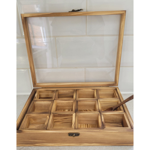 Heritage Box Empty Ushma’s Heritage Wooden Spice Box - Empty